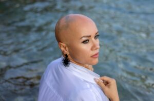 a person who does not have hair